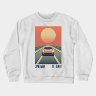 Kraftwerk --- Autobahn --- Retro Aesthetic Original Design Crewneck Sweatshirt